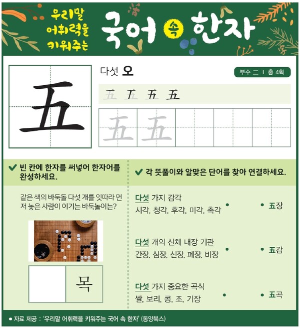 「우리말 어휘력을 키워주는 국어 속 한자」3월 19일